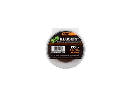 76488 fox edges illusion trans khaki fluorocarbon 20lb 50m 0 40mm fluorocarbon
