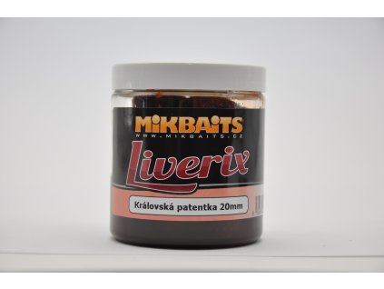 77943 mikbaits liverix boilie v dipu 250ml 20mm kralovska patentka