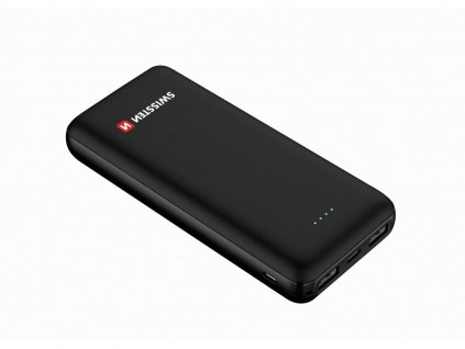 81480 swissten slim powerbanka black core 20000 mah usb c