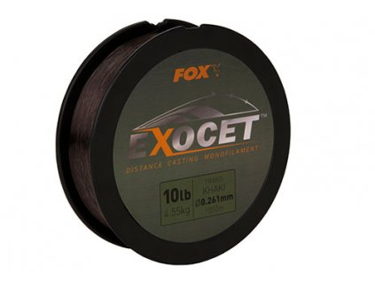 81600 fox exocet mono trans khaki 10lbs 1000m