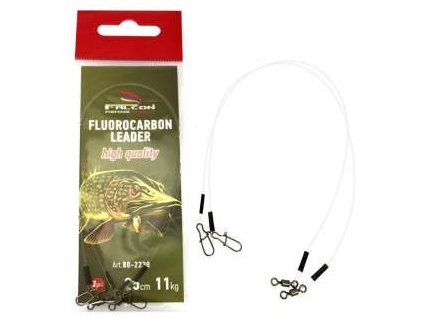 86376 falcon fluorocarbon leader 25cm 2 ks