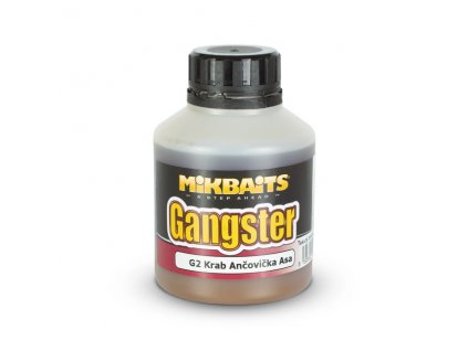 87867 mikbaits gangster booster 250ml g2 krab ancovicka asa