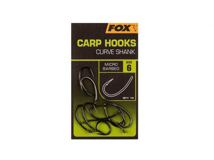 91389 fox international hacky carp hooks curve shank vel 4