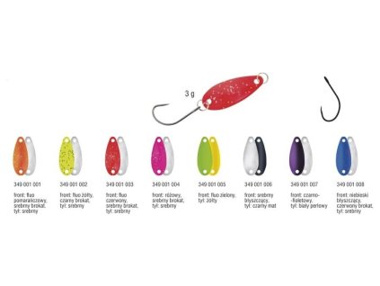 92157 konger trout spoon plandavka 3g stribrna