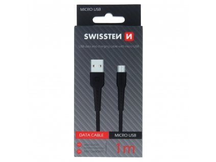 93603 swissten datovy kabel usb c micro usb delka 1 m