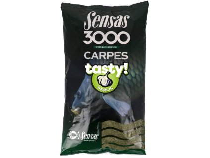 Sensas 3000 Carp Tasty Krmítková směs 1kg - Česnek