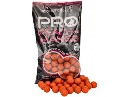 Starbaits Pro Peach & Mango - Boilie potápivé 1kg 20mm