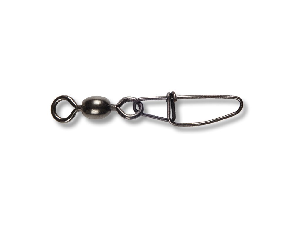 Black Cat sumcová karabina s obratlíkem Cross Lock Swivel 55kg
