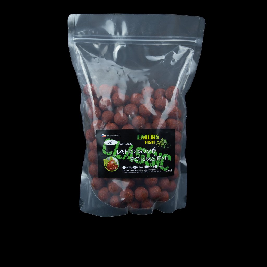 EMERS FISH CLASSIC BOILIE Jahodové Pokušení 20mm 1kg