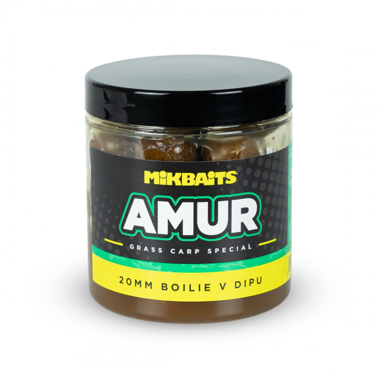 Mikbaits Amur range - Amur 16mm boilie v dipu 250ml