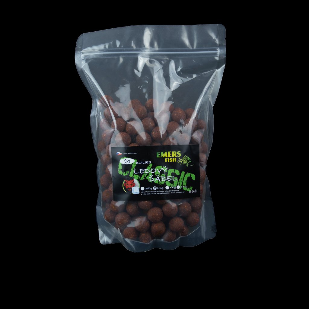 EMERS FISH LEDOVÝ ĎÁBEL - CLASSIC BOILIE 24mm 250g