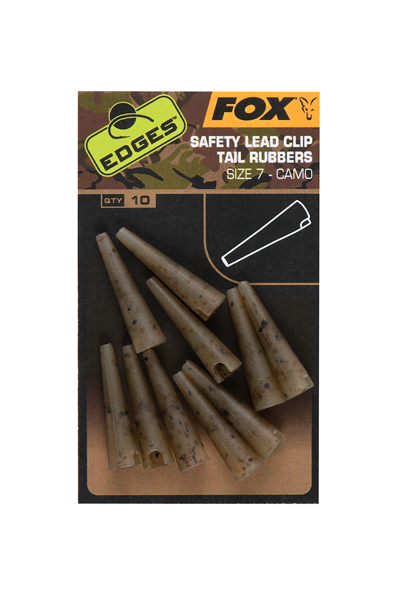 Fox Převlek Edges Camo Size 7 lead clip tail rubbers