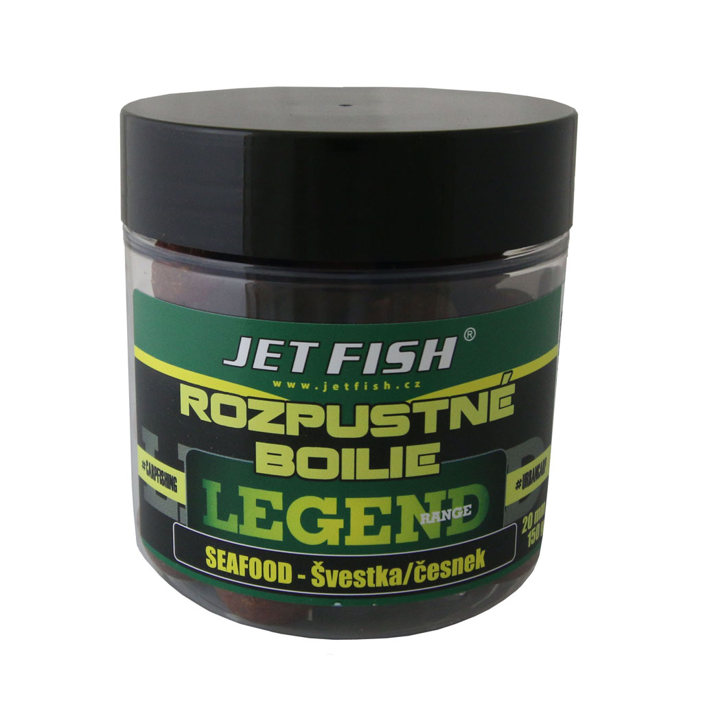 Jet Fish Rozpustné Boilie Legend Range 250ml 24mm- ROBIN RED BRUSINKA
