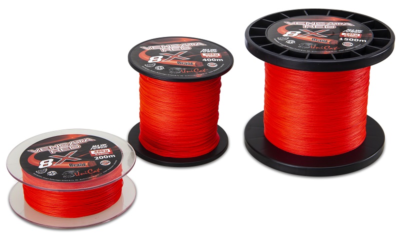 Uni Cat šňůra 8 X Vencata Red 0,50mm, 200m, 48 kg