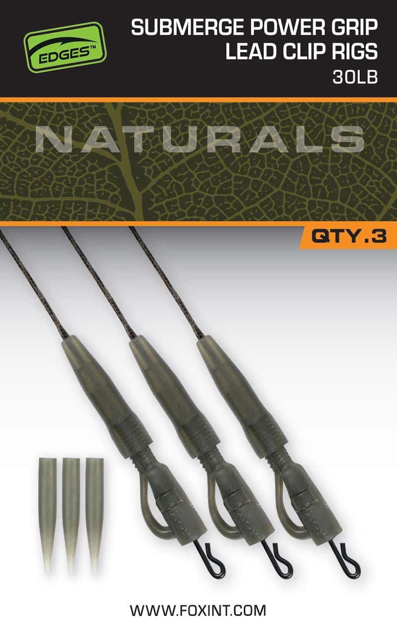 Fox Naturals Sub Power grip lead clip 30lb 3ks