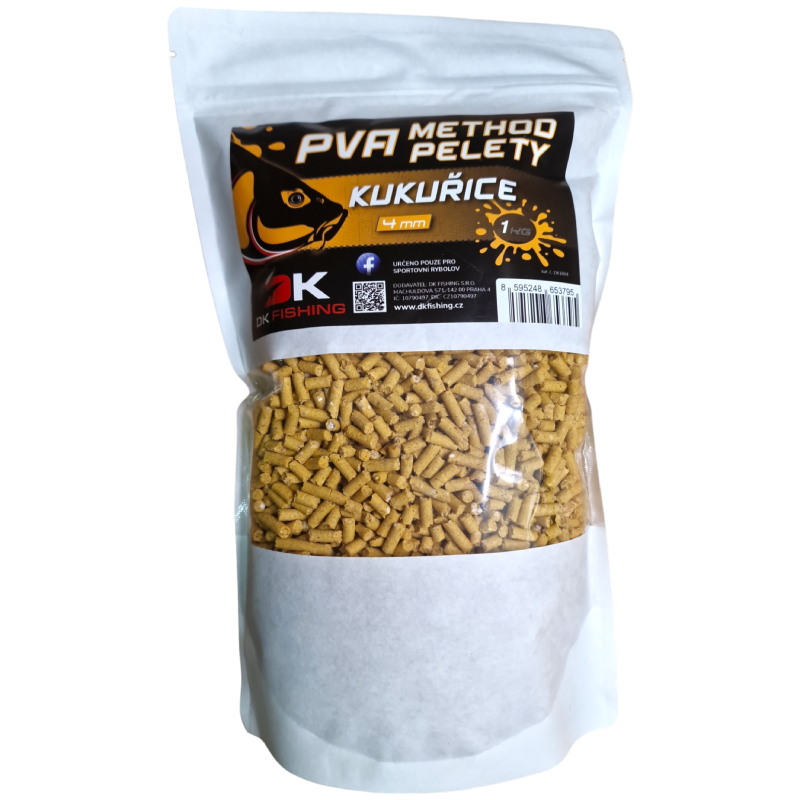 DK FISHING PVA method kukuřice 1kg 4mm