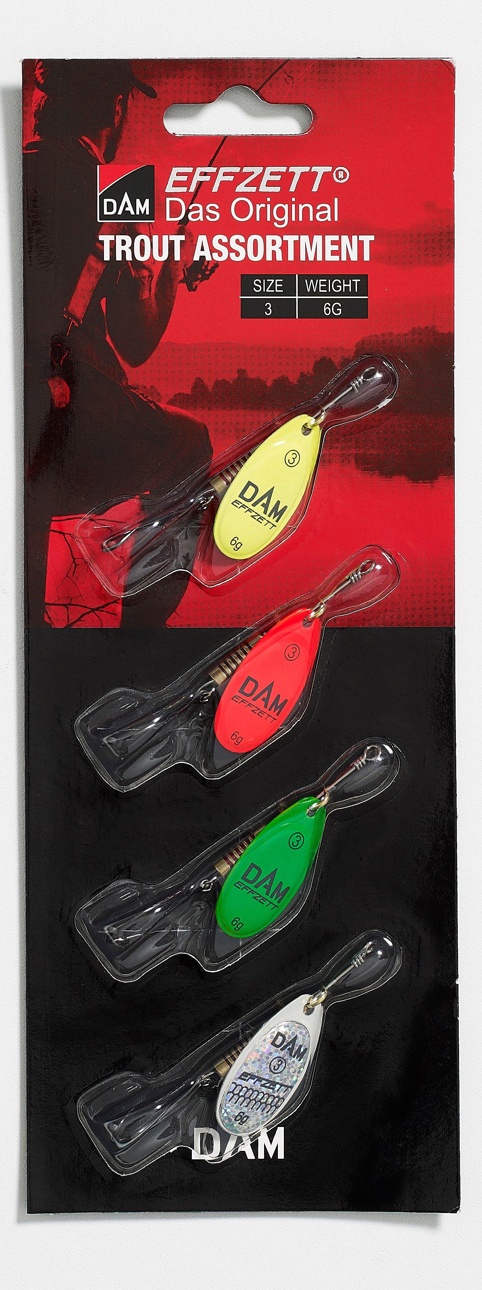 DAM Sada třpytek Zander Spinner Assortment vel.3 12g Candát