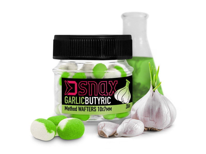 Delphin Nástraha D SNAX WAFT 7x5.5mm/20g Česnek-Butyric
