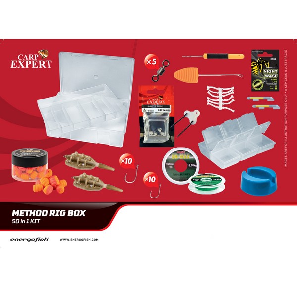 Carp Expert Set pro začínající rybáře Method Rig box