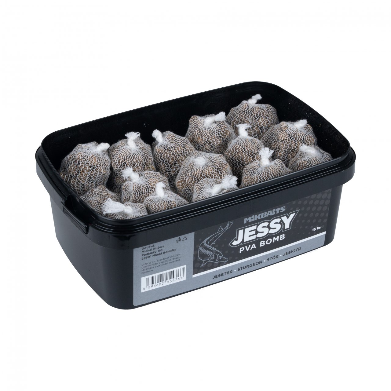 Mikbaits Jessy jeseter řada - Jessy PVA Bomb 15ks