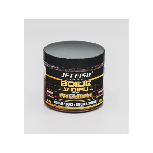 Jet Fish Premium clasicc boilie v dipu 200ml 20mm - BIOCRAB/LOSOS