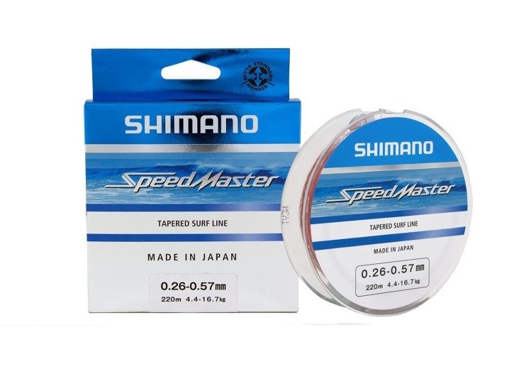 Shimano Line Speedmaster Surf Taper ld 10x15m 0.26-0.57mm Clear