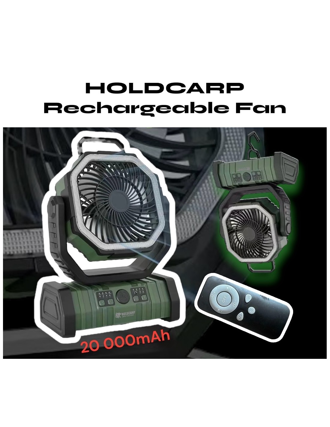 HOLDCARP Rechargeable Fan - Ventilátor