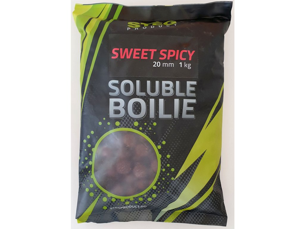 Stég Soluble Boilie 20mm 1kg - Sweet Spicy