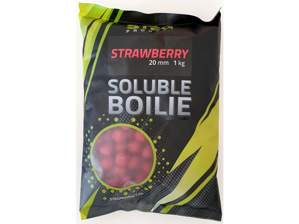 Stég Soluble Boilie 20mm 1kg - Strawberry