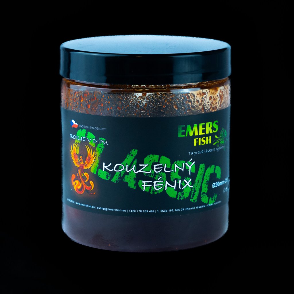 EMERS FISH - Classic Boilie v dipu 20mm 250g - Kouzelný Fénix