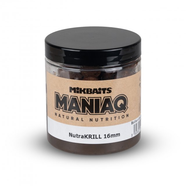 Mikbaits ManiaQ boilie v dipu 250ml - NutraKRILL 16mm
