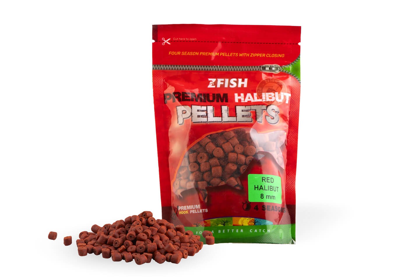 ZFISH CHYTACÍ PELETY PREMIUM RED HALIBUT 8MM/200G