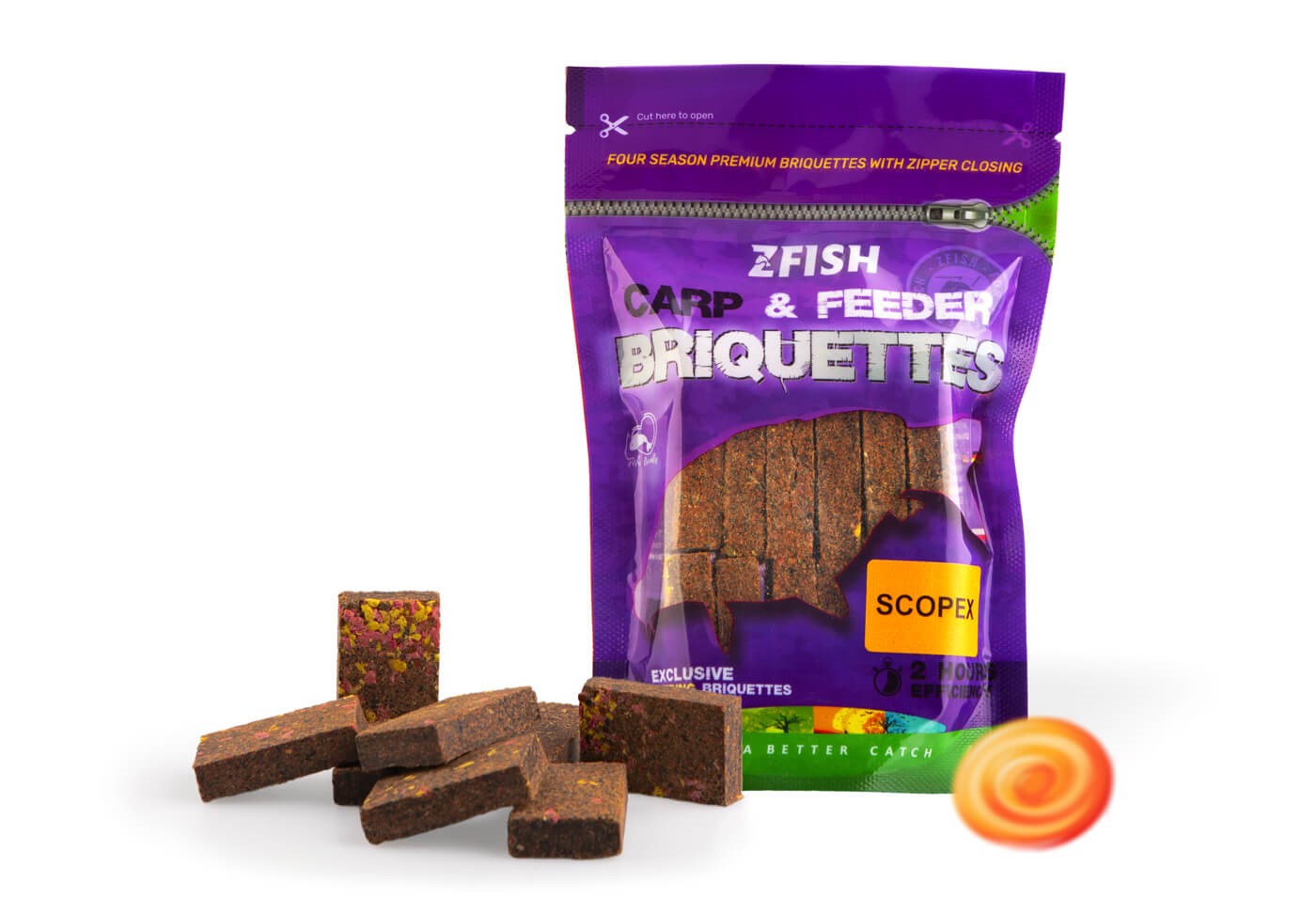 ZFISH ZAKRMOVACÍ BRIKETY SCOPEX 220G
