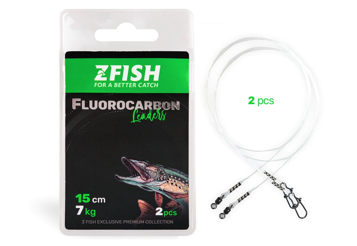 ZFISH LANKO FLUOROCARBON LEADER - 2KS 25cm/15kg