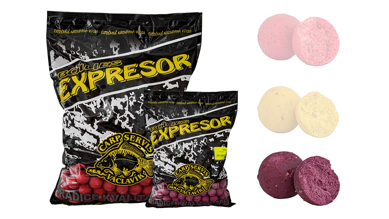 Václavík Boilies Expresor - 800 g/20 mm/Višňová perla