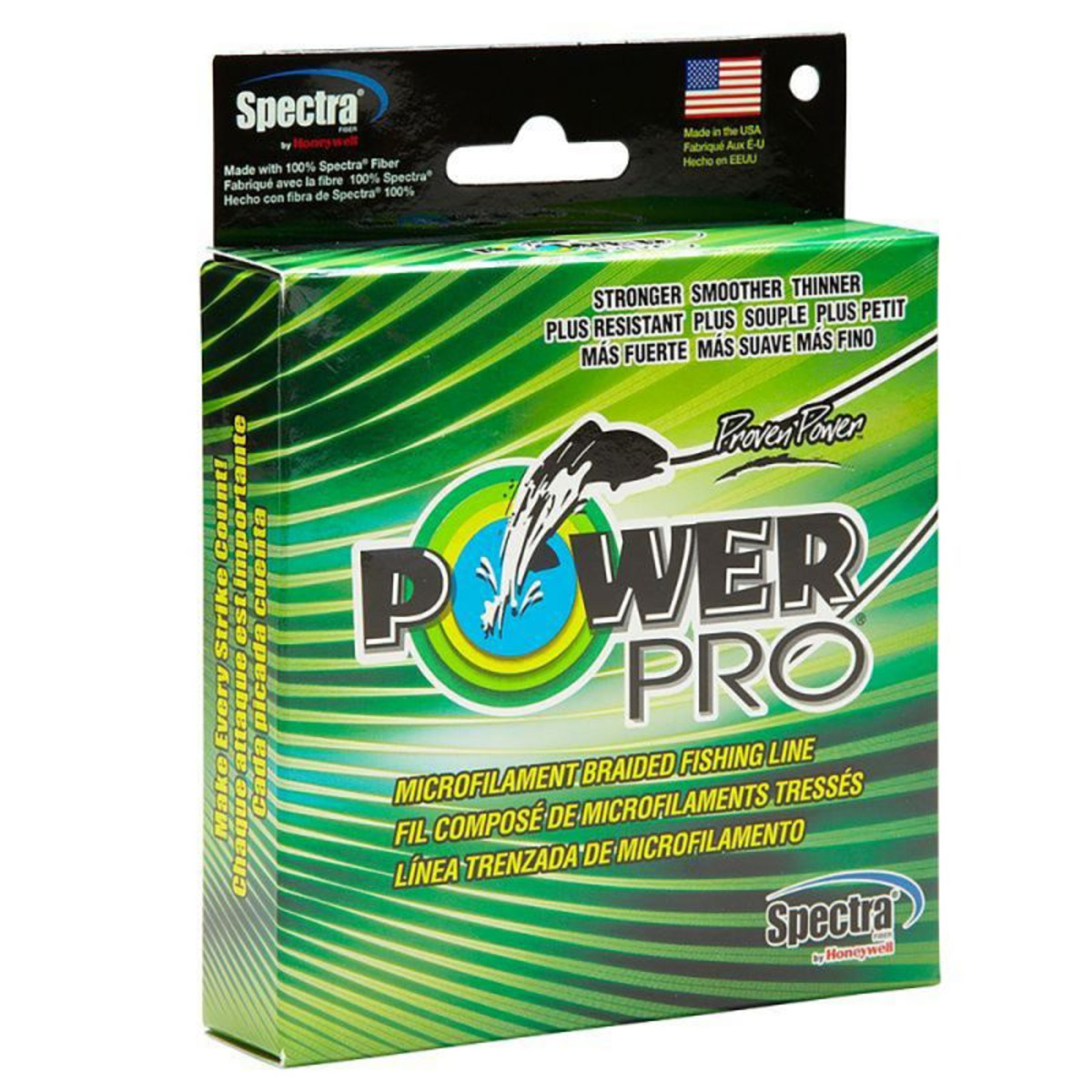 PowerPro splétaná šňůra 135m 0,06mm 3kg Mechově zelená