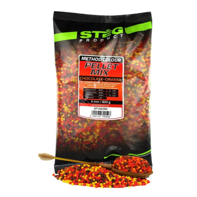 Stég Pellet mix 3mm 800g - Chocolate Orange