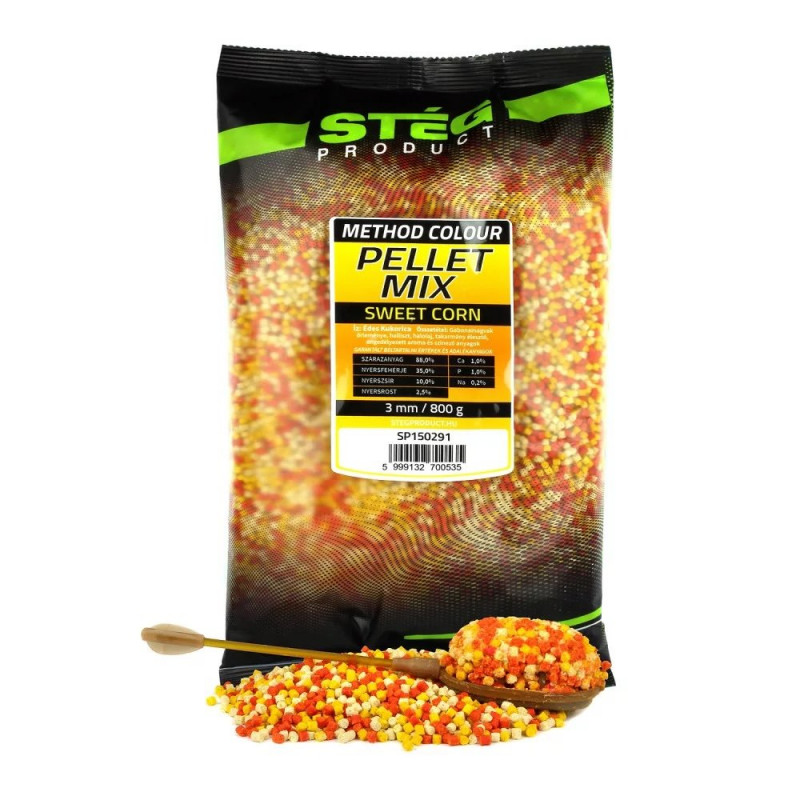 Stég Pellet mix 3mm 800g - Sweet Corn