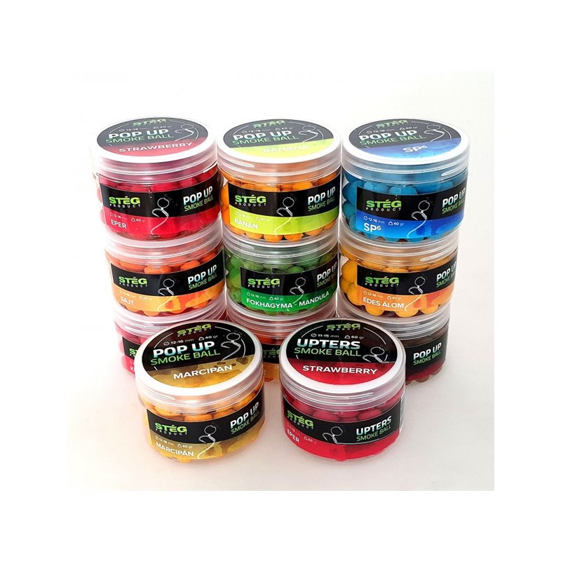 Stég Soluble Upters Smoke Ball 8-10mm 30g - Chilli-Mango