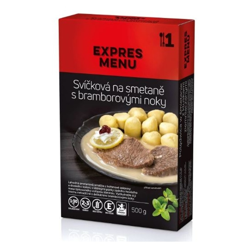 EXPRES MENU - Svíčková na smetaně s bramborovými noky (1 porce)