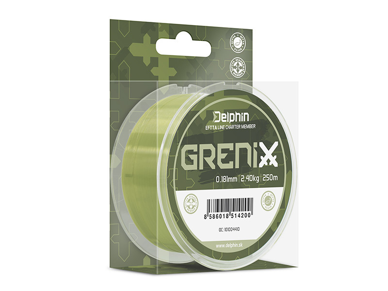 Delphin GRENIX / zelená 0,181mm 2,4kg 250m