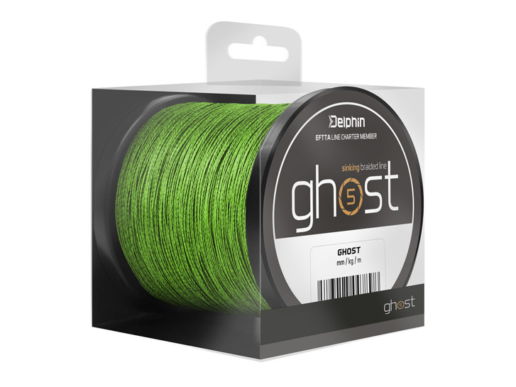 Delphin GHOST 4+1 / zelená 0,23mm 13,6kg 300m