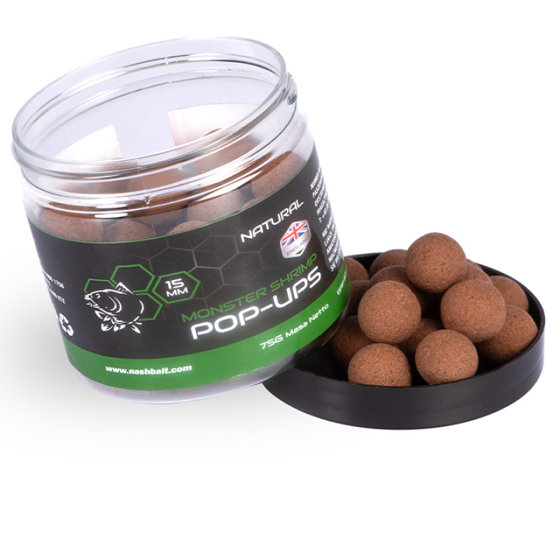 Nash Monster Shrimp Pop Ups 12m 75g Natural