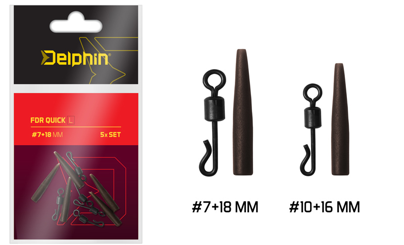 Delphin FDR Quick L/ Set 5ks 7+18mm 5ks Varianta: L/ Set 5ks-#7+18mm