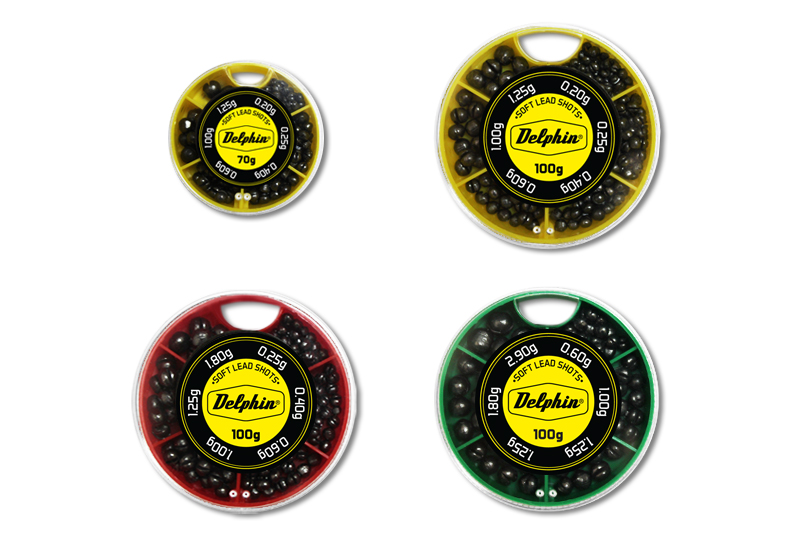 Vyvažovací olůvka DELPHIN SOFT Varianta: (žlutá krabička)-70g/0,2-1,25g
