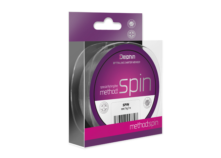Delphin METHOD SPIN Varianta: 150m/šedá-0,18mm 6,6lbs