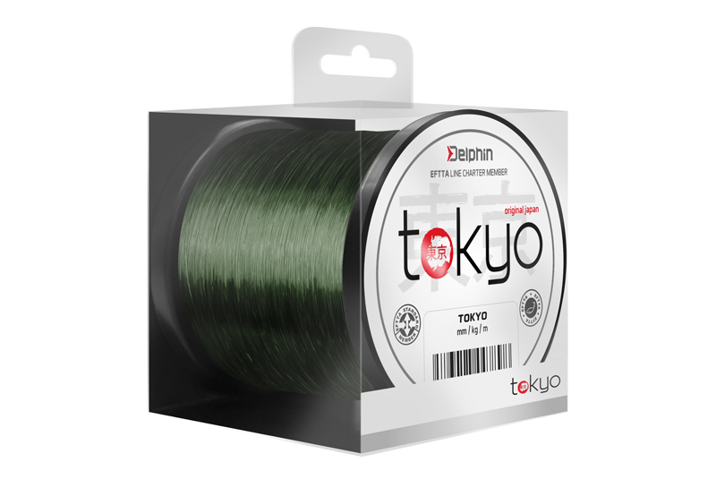 Monofil Delphin TOKYO zelený Varianta: 0,261mm 12lbs 600m