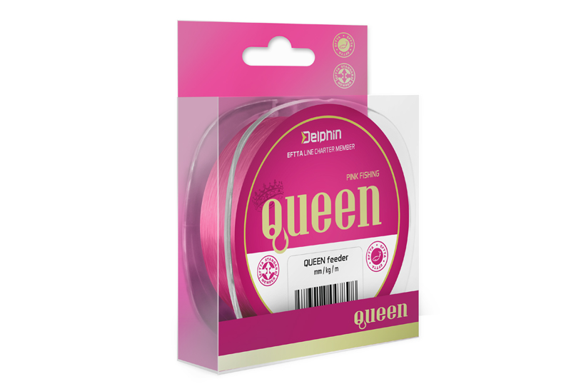 Delphin QUEEN Feeder / růžový vlasec Varianta: 0,18mm 2,7kg 300m