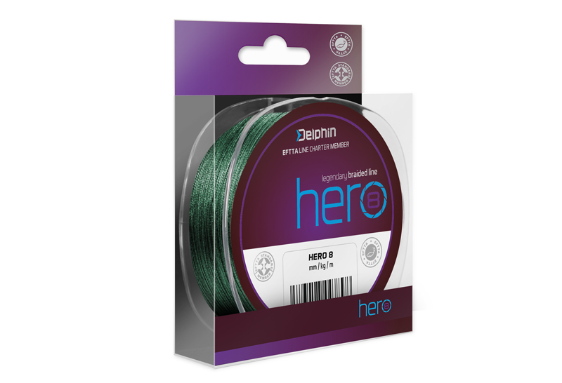 Delphin HERO 8 / zelená Varianta: 0,30mm 21,40kg 300m