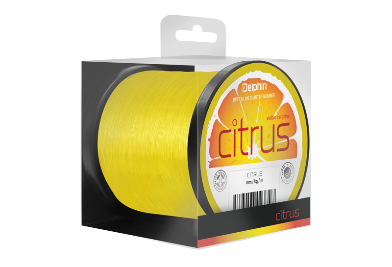 Delphin Vlasec CITRUS / žlutý Varianta: 0,25mm 11lbs 600m